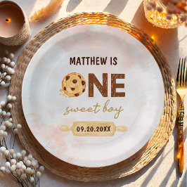 Prato De Papel Uma doce Festa de aniversário de cozinheiros