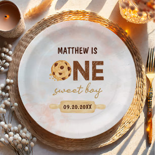 Prato De Papel Uma doce Festa de aniversário de cozinheiros