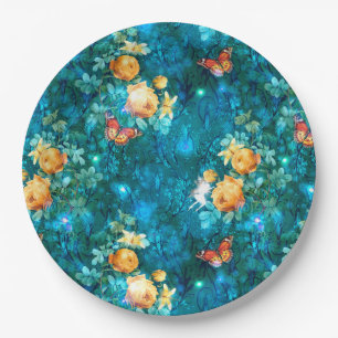 Prato De Papel Uma Fada na Série Jardim Design 11