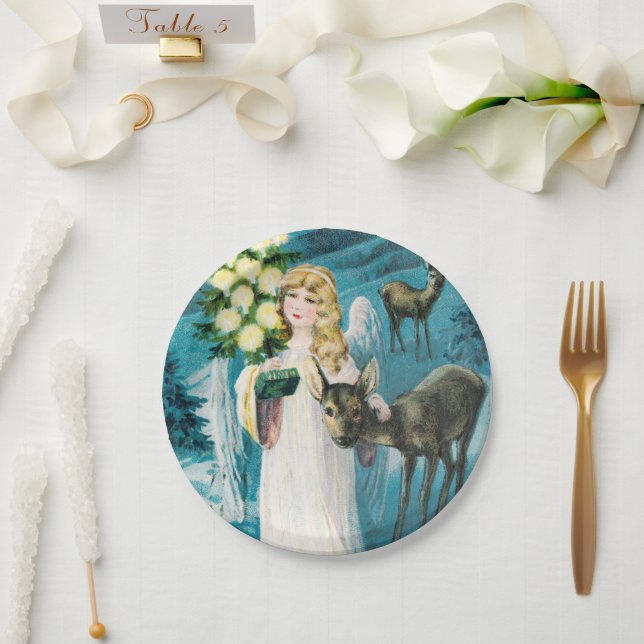 Prato De Papel Uma Feliz Prata de Natal (Casamento)