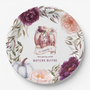 Prato De Papel Uma pequena festa de primeiro aniversario floral d