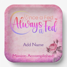 Prato De Papel Uma Vez Que Um Fed Sempre É Um Fed