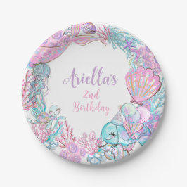 Prato De Papel Under the Sea Animals Custom Paper Plates