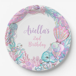 Prato De Papel Under the Sea Animals Custom Paper Plates