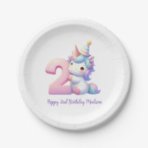 Unicórnio Personalizado Aniversário de 2 anos Meni