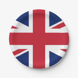 Prato De Papel Union Jack British Flag UK
