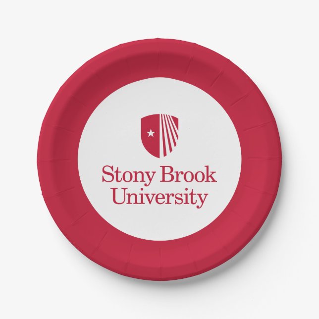 Prato De Papel Universidade Stony Brook | Marca nominativa (Frente)