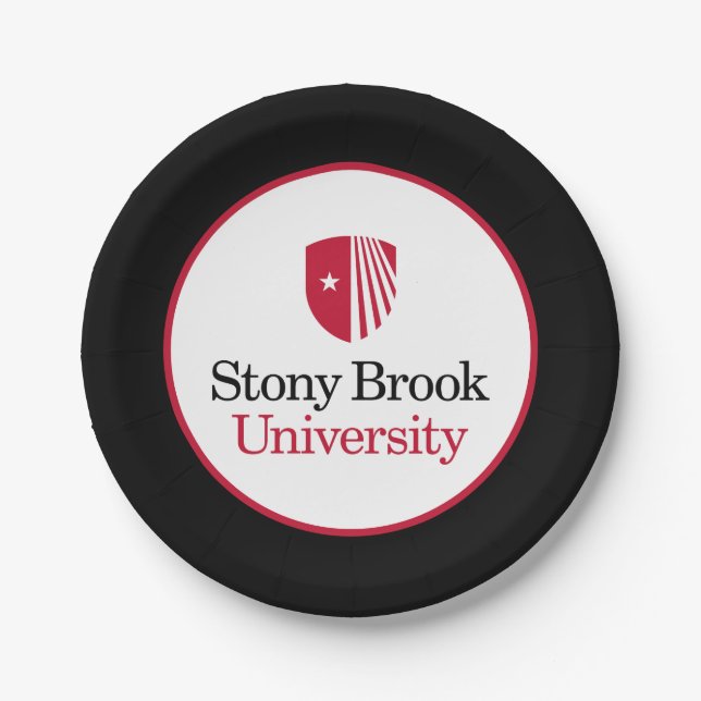 Prato De Papel Universidade Stony Brook | Marca nominativa (Frente)