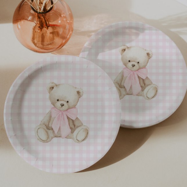 Prato De Papel Urso de Ginga Rosa Mal Podemos Esperar (Criador carregado)