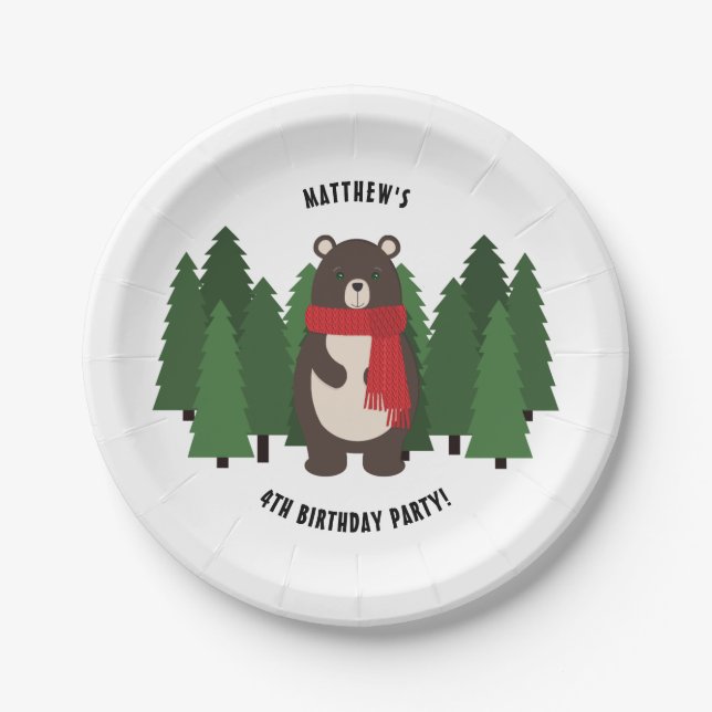 Prato De Papel Urso Silvestre (Frente)