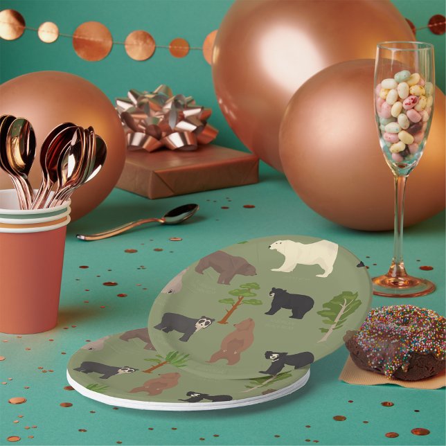 Prato De Papel Ursos do Mundo (Criador carregado)