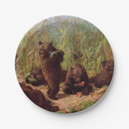 Prato De Papel Ursos no Sistema de Melancia (por W.H. Beard)