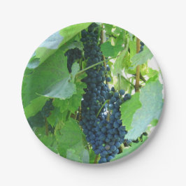 Prato De Papel Uvas Azuis