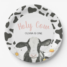 Prato De Papel Vaca Sagrada Sou Uma Margarida