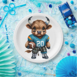 Prato De Papel Vacas e Futebol das Highland