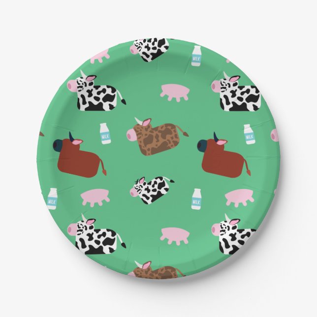 Prato De Papel Vacas Idosas (Frente)