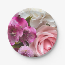 Prato De Papel Valentine Bouquet Party