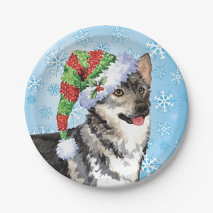 Prato De Papel Vallhund sueco Natal