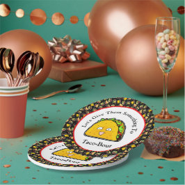 Prato De Papel Vamos Dar-Lhes Algo Para Taco-Bout