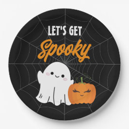 Prato De Papel Vamos Festa de Dia das Bruxas Spooky