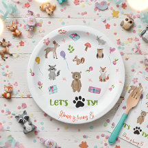 Vamos pwy! animais selvagens aniversário de crianç