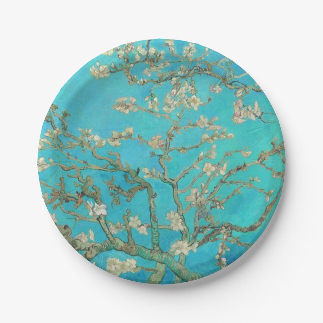 Prato De Papel Van Gogh Almond Blossoms (Frente)