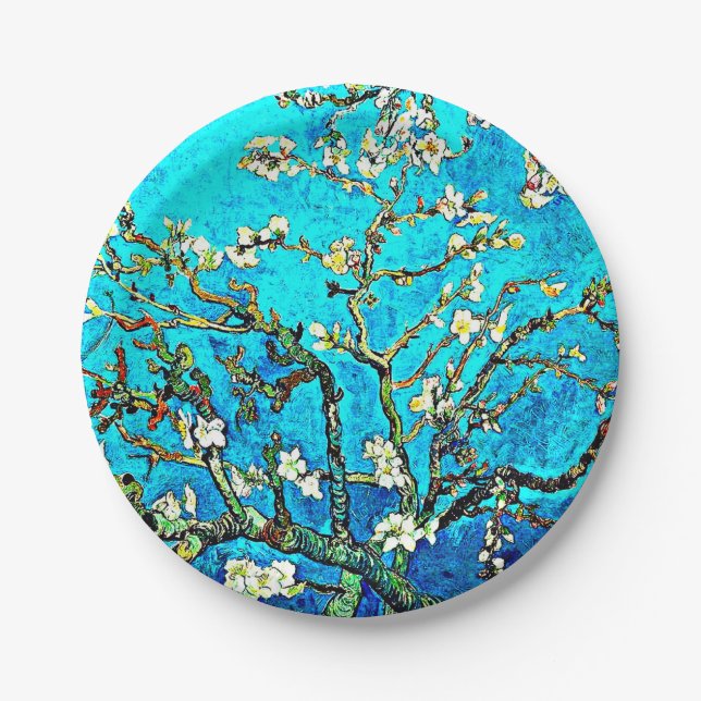 Prato De Papel Van Gogh - Almond Blossoms (Frente)