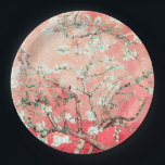 Prato De Papel Van Gogh Almond Blossoms Peach<br><div class="desc">Celebre as suas ocasiões especiais com a beleza encantadora dos Almond Blossoms de Vincent Van Gogh. Nossos Presentes de Almôndegas de Pêssego Rosa / Pinkish Pêssego são as fichas perfeitas de apreciação para seus convidados de festa de casamento, chá de fraldas ou primavera. Cada presente apresenta o trabalho de arte...</div>