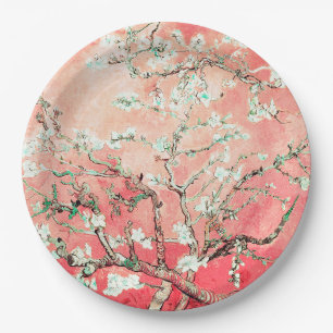Prato De Papel Van Gogh Almond Blossoms Peach