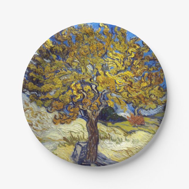 Prato De Papel Van Gogh Mulberry Tree Masterpart Art (Frente)