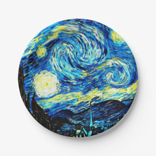 Prato De Papel Van Gogh - Noite Estrelada