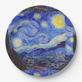 Prato De Papel Van Gogh , “Starry Night”