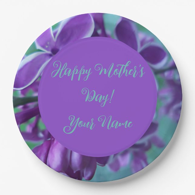 Prato De Papel Variedade ilíaca de cores (Frente)