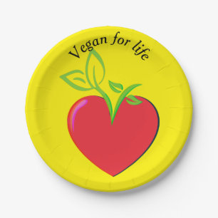Prato De Papel Vegan para placa de papel Life