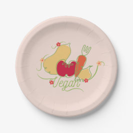 Prato De Papel vegetariano