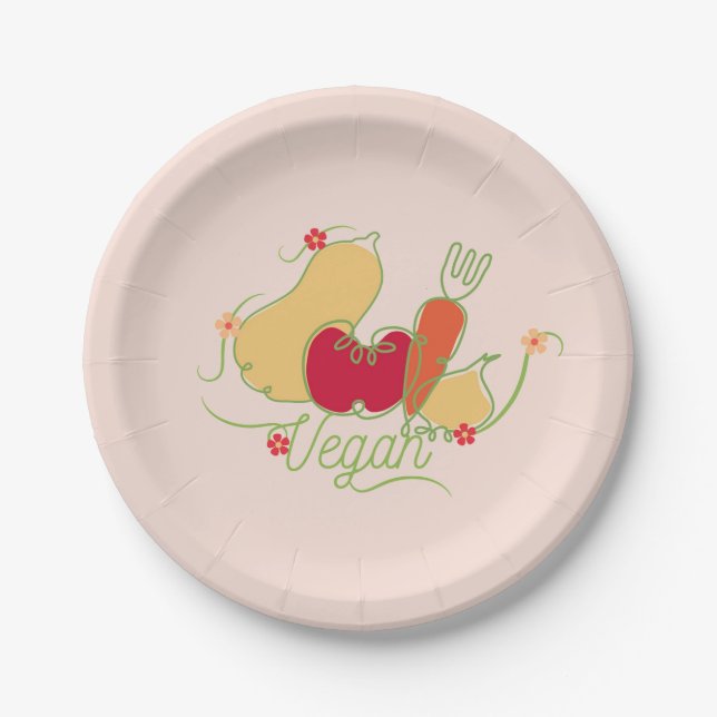 Prato De Papel vegetariano (Frente)