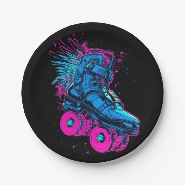 Prato De Papel veículo ciberpunk em movimento de alta velocidade (Frente)