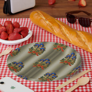 Prato De Papel Velas de Natal