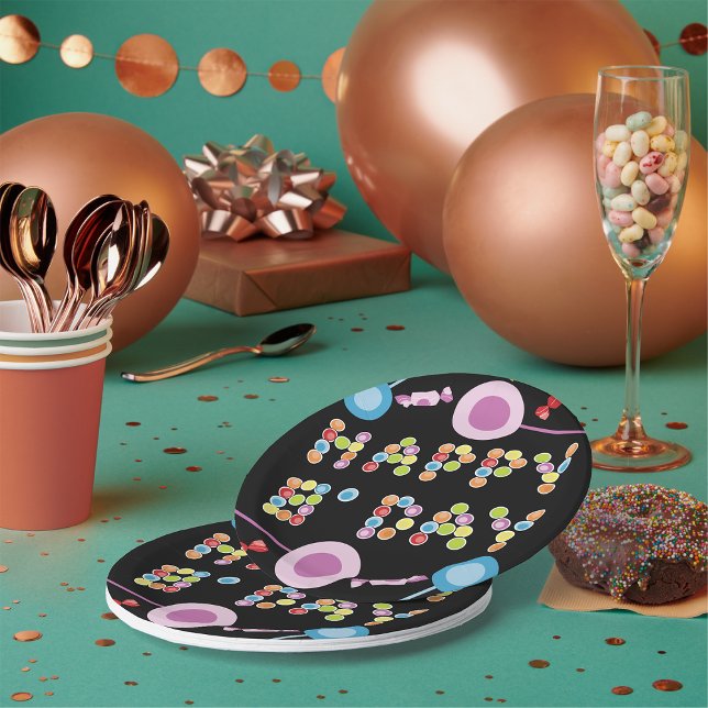 Prato De Papel Velas de saudação de aniversário (Criador carregado)