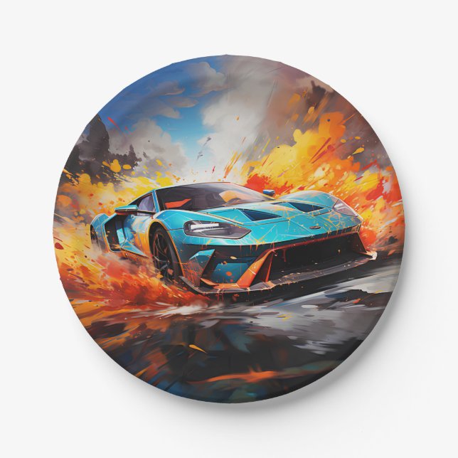 Prato De Papel Velocidade do futuro (Frente)