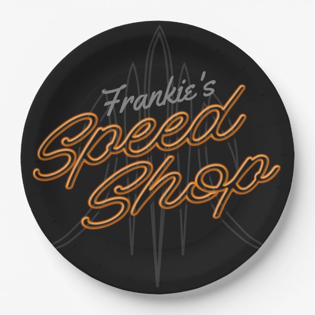 Prato De Papel Velocidade Personalizada Compra Pinstriping da Gar (Frente)