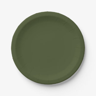 Prato De Papel Verde Exército Cor Sólida