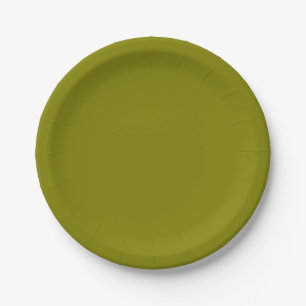 Prato De Papel Verde-oliva clássico
