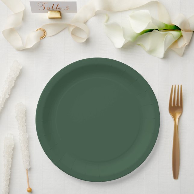 Prato De Papel Verde Pinheiro (Casamento)