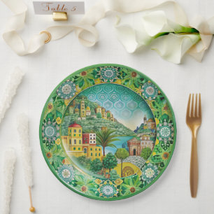 Prato De Papel Verde siciliano: Placa de Papel Melamina
