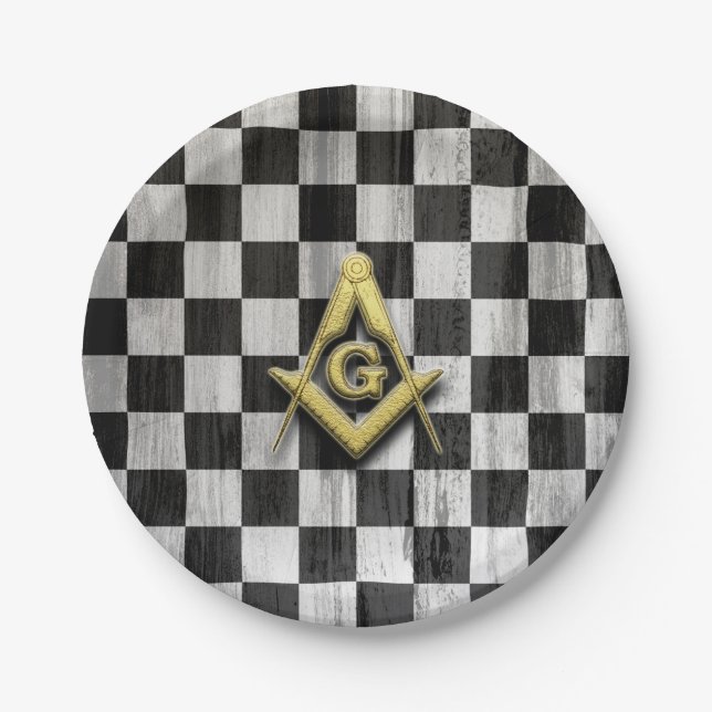 Prato De Papel Verificadores e Compass Quadrados (Frente)