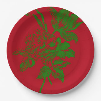 PRATO DE PAPEL VERMELHO