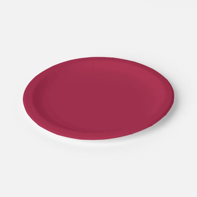 Prato De Papel Vermelho (cor sólida) (Inclinado)