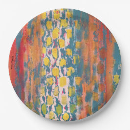 Prato De Papel Vermelho e Verde