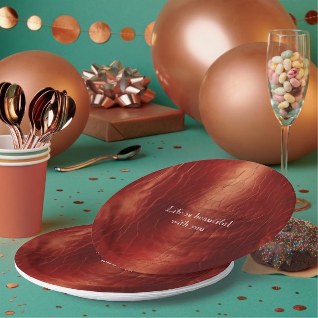 Prato De Papel Vermelho Ocidental (Múltiplo)